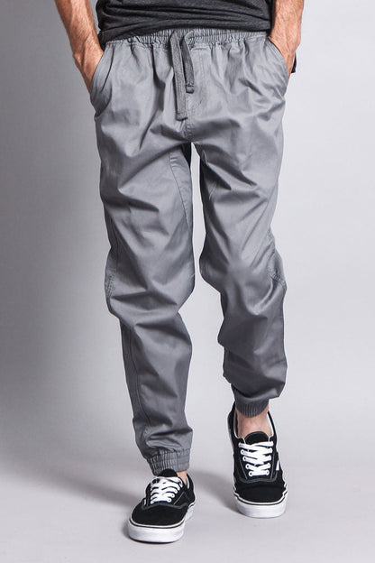 Non-Stretch Twill Jogger Pants