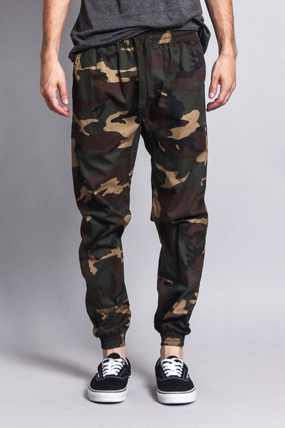 Non-Stretch Twill Jogger Pants