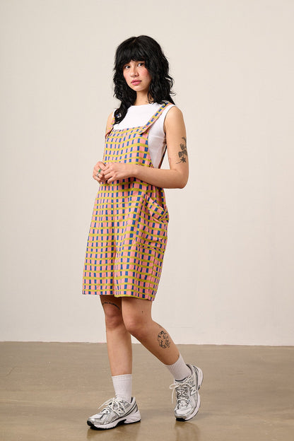 Alya - Viscose Dungaree Shorts in Summer Edit Check