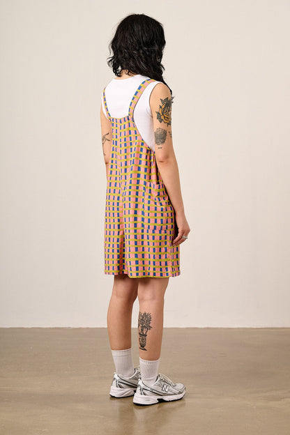 Alya - Viscose Dungaree Shorts in Summer Edit Check