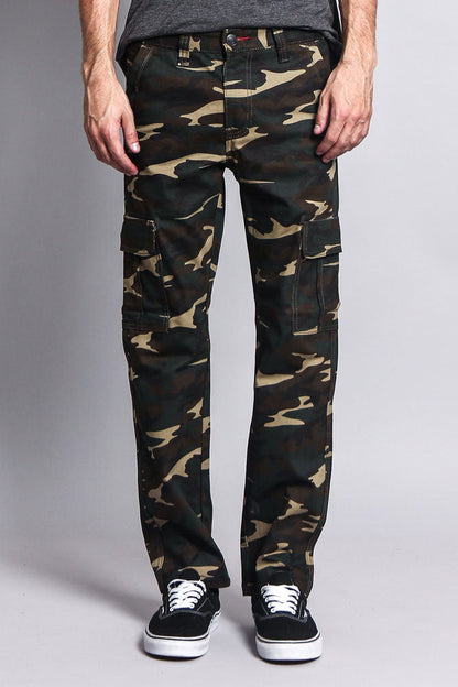 Men's Camo Cargo Slim Fit Pants