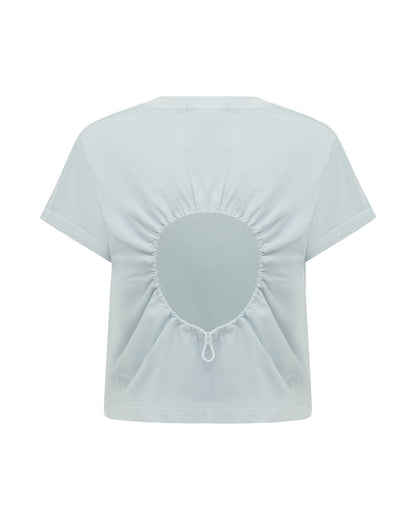 ART TRIP SHRUNKEN CUT OUT TEE ICE MIST