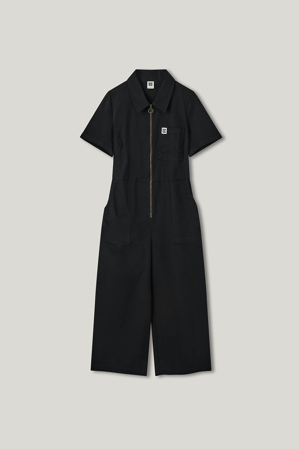 Ragan - Cotton Jumpsuit in Black