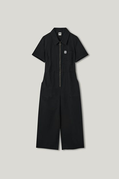 Ragan - Cotton Jumpsuit in Black