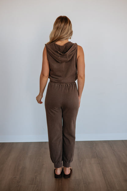 Zina Hooded Jumpsuit