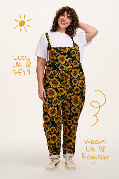 Original - Cotton Dungarees in Sunflower Print