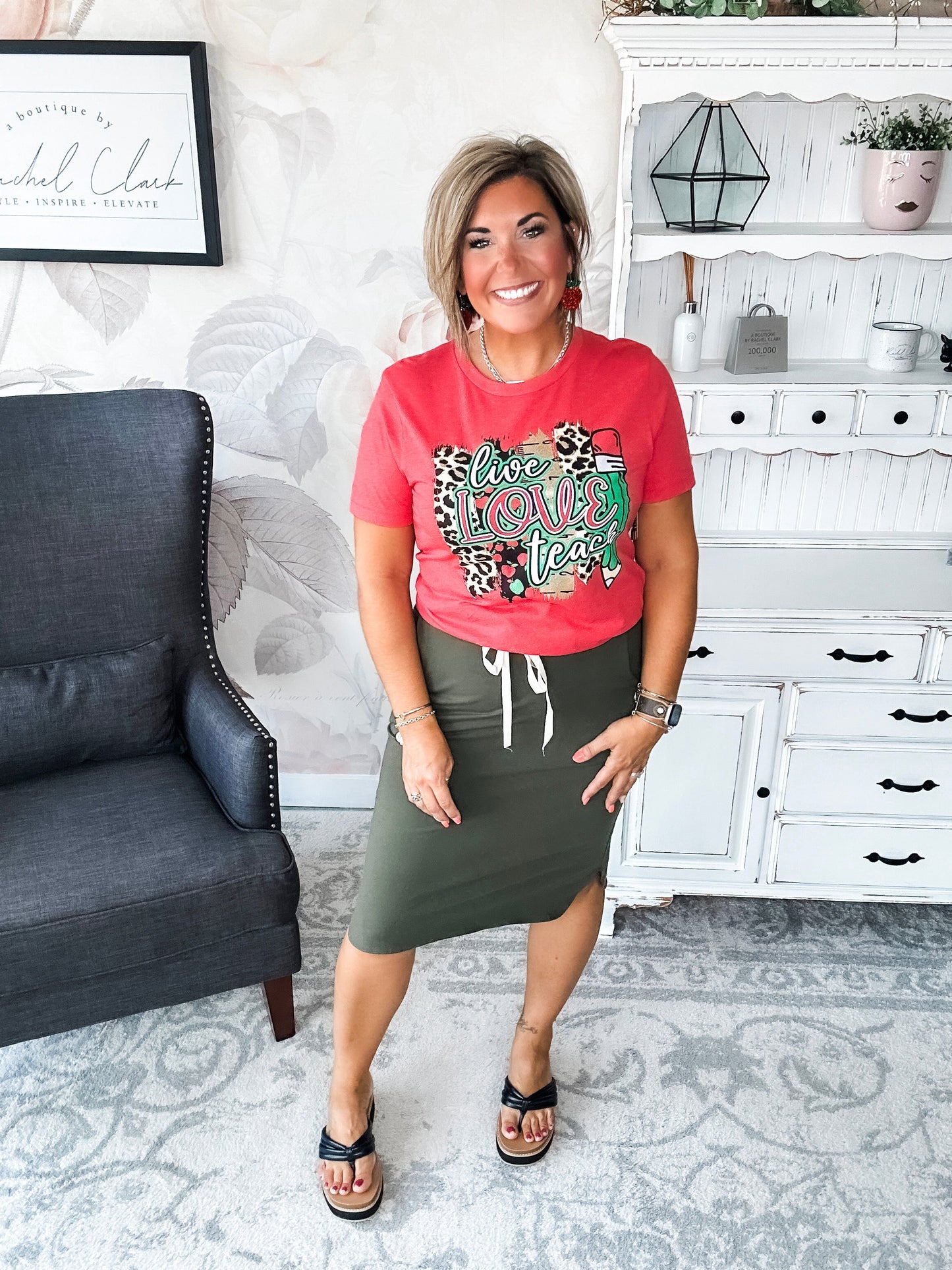 Live Love Teach Graphic Tee