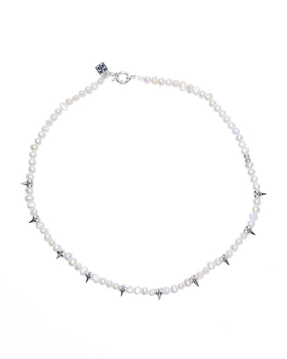 PEARL SPIKE NECKLACE