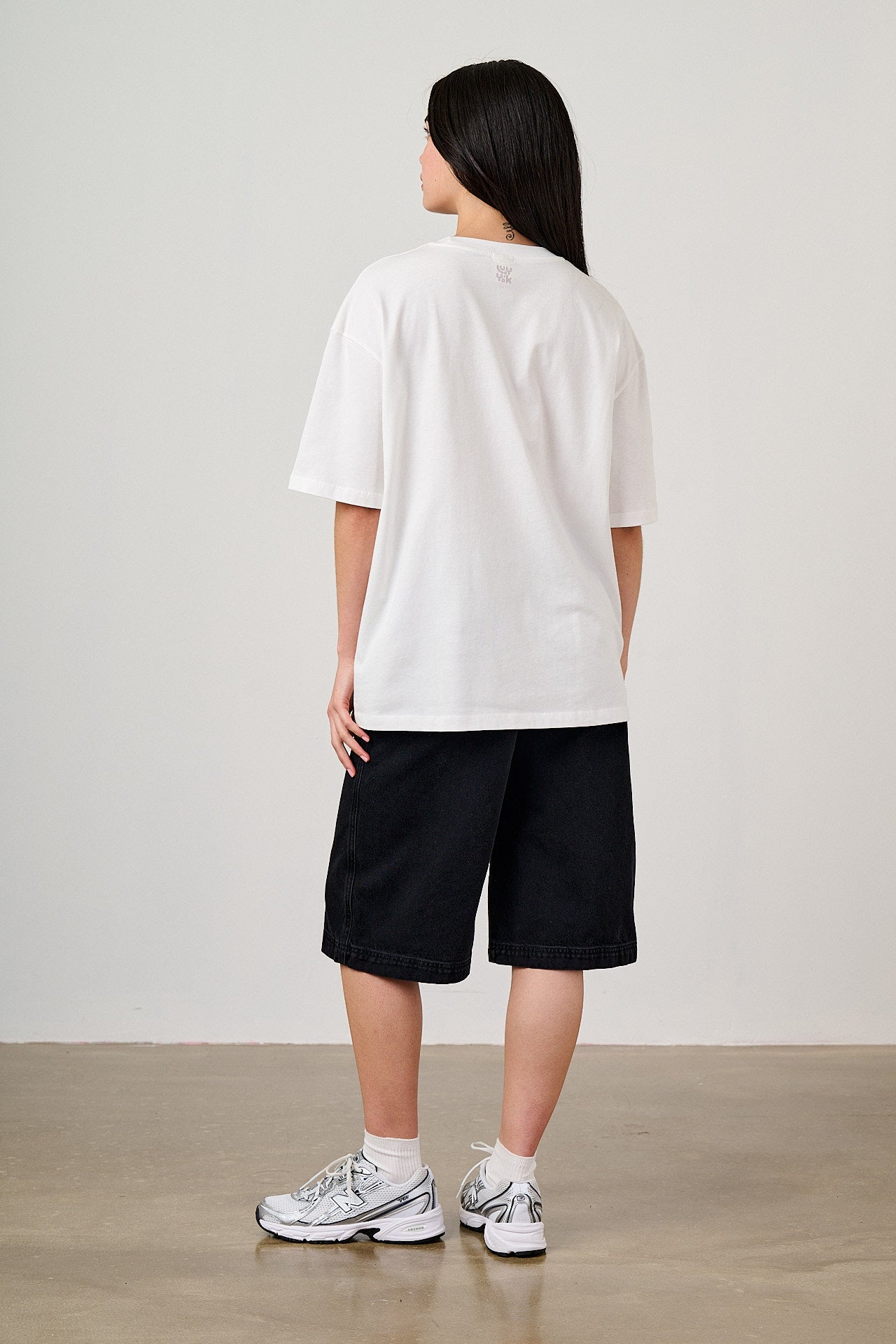 Benny - Oversized Cotton T-Shirt in Ecru