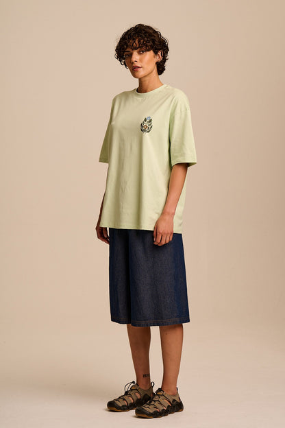 Benny - Oversized Cotton T-Shirt in Marrakech Floral Print