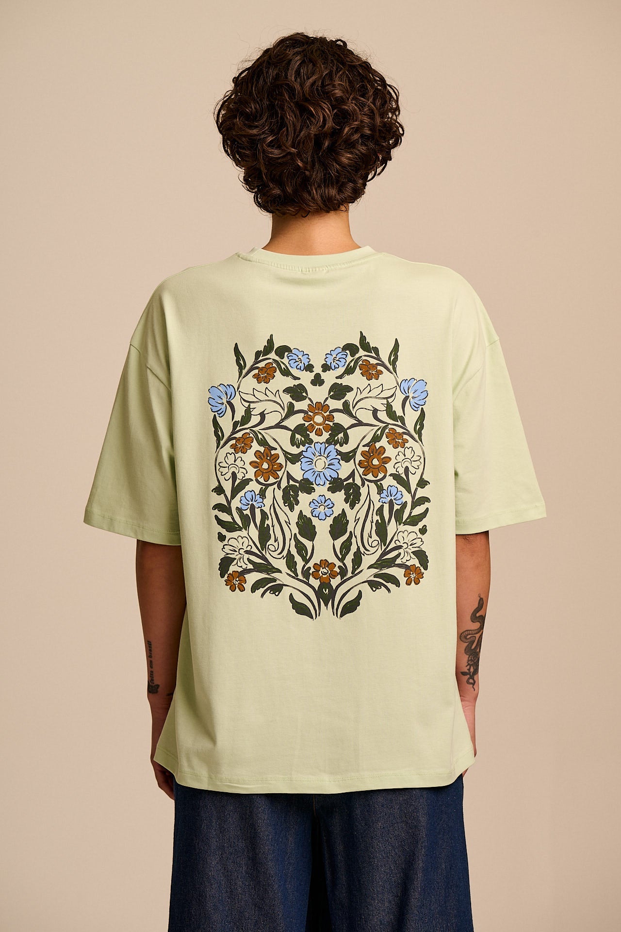Benny - Oversized Cotton T-Shirt in Marrakech Floral Print