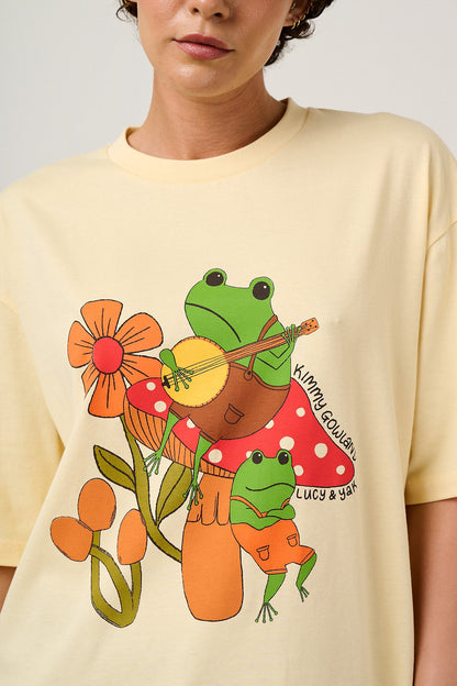 Benny - Oversized Cotton T-Shirt in Kimmy Gowland & Yak