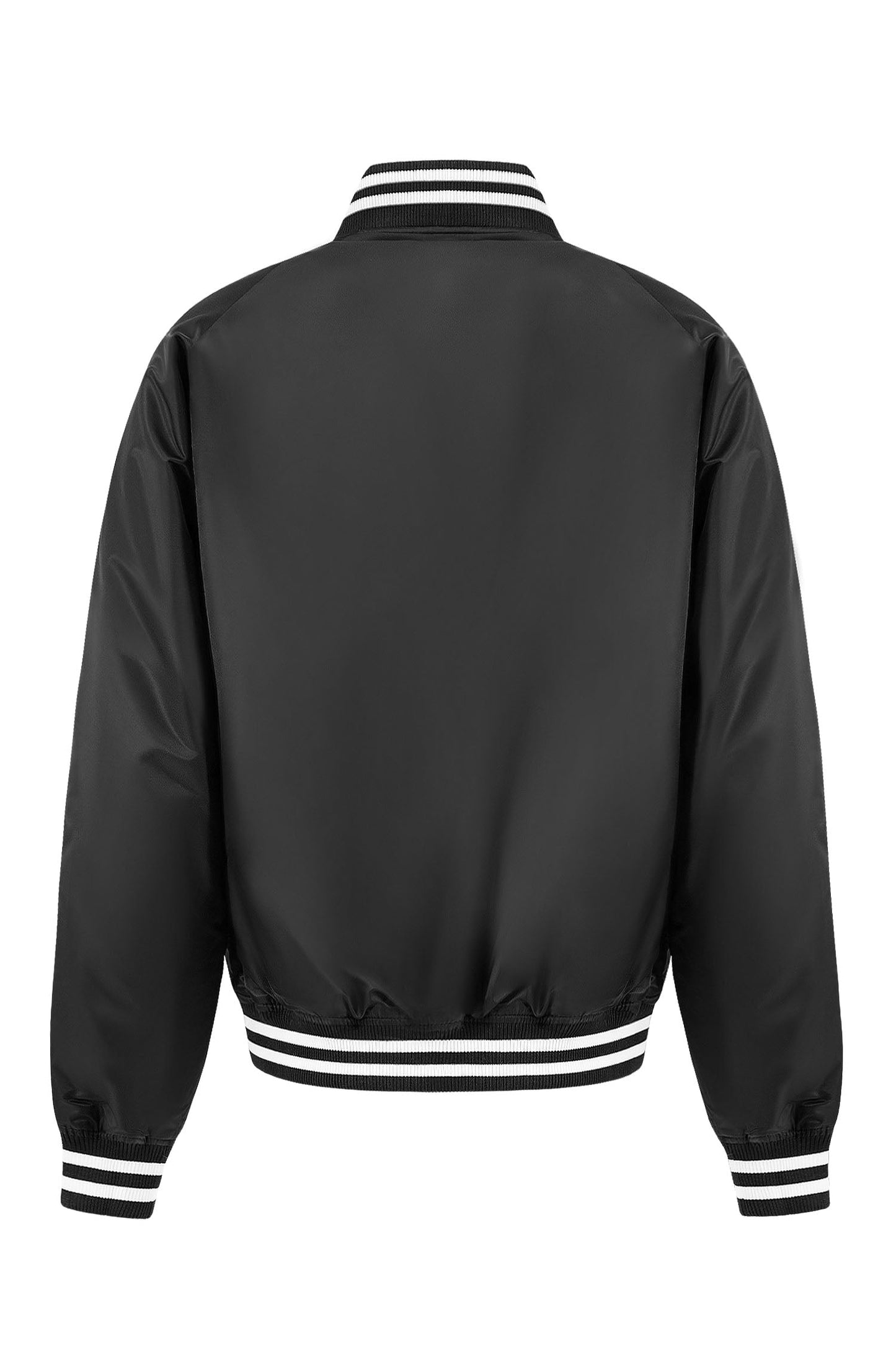 Men's Essential Solid Snap Button Varsity Jacket