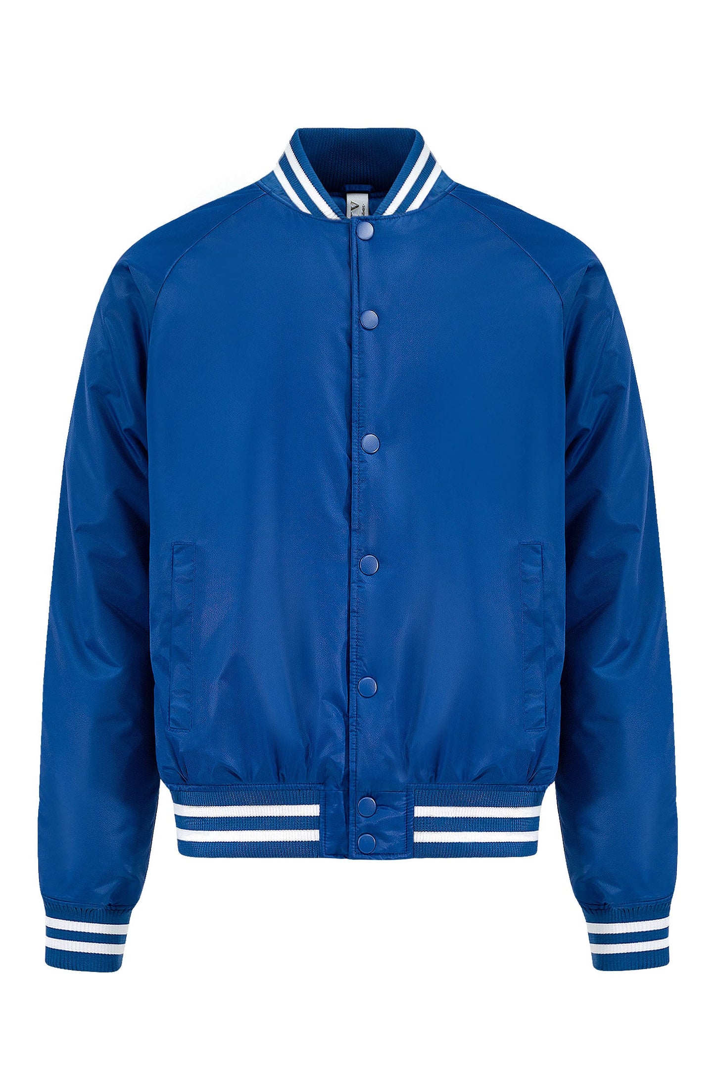Men's Essential Solid Snap Button Varsity Jacket