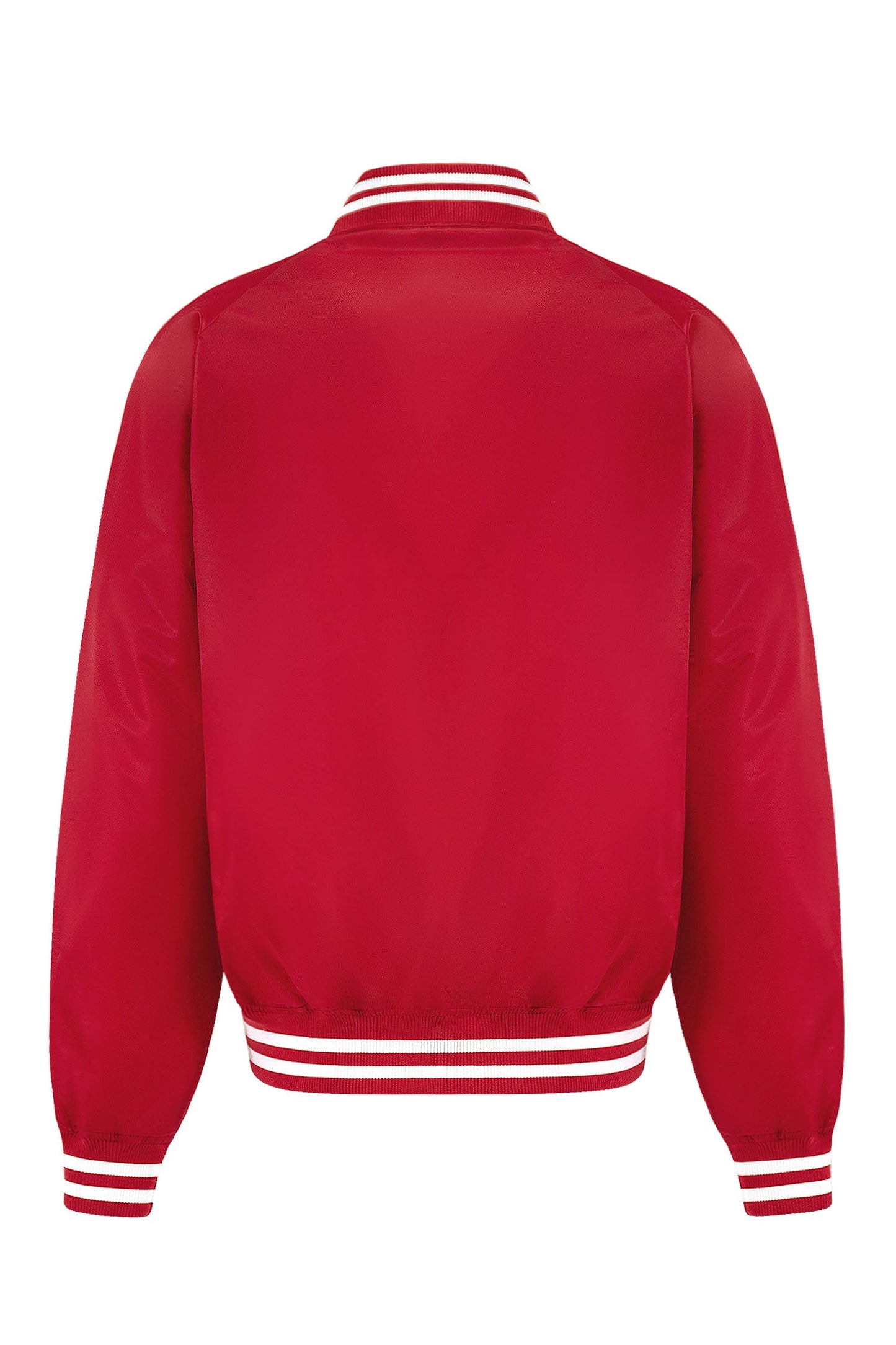 Men's Essential Solid Snap Button Varsity Jacket