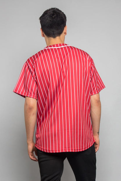Pin Striped Baseball Jersey