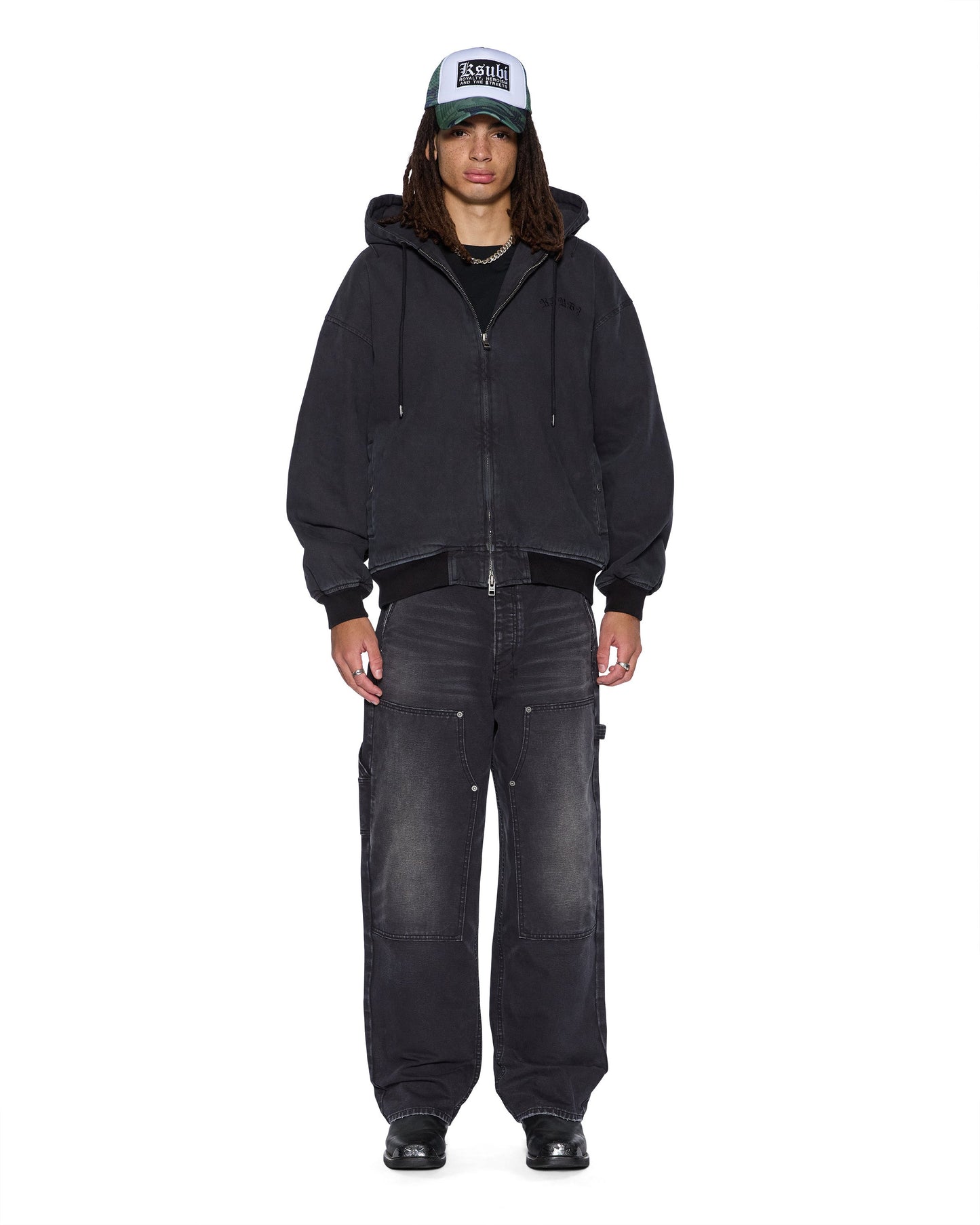 BOMBER JACKET STUD BLACK