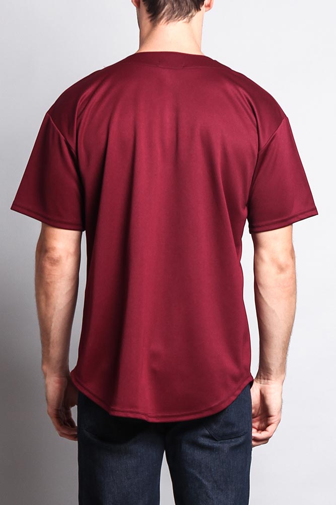 Baseball Button Down Short Sleeve Jersey