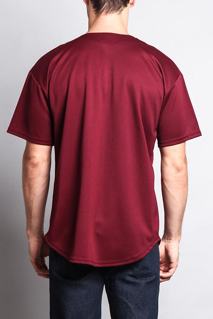 Baseball Button Down Short Sleeve Jersey