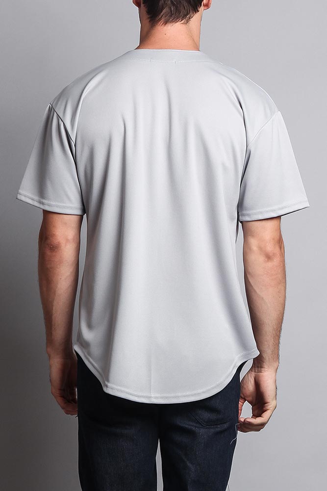 Baseball Button Down Short Sleeve Jersey