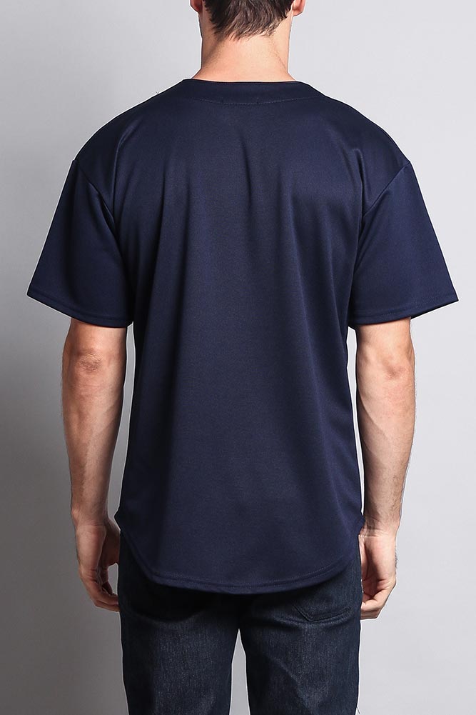 Baseball Button Down Short Sleeve Jersey