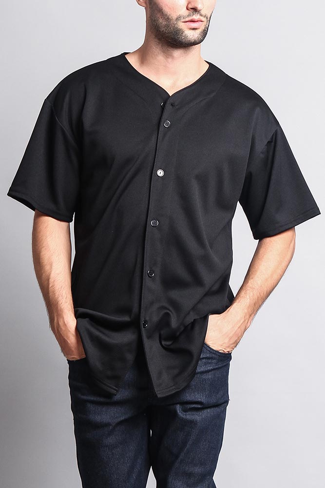 Baseball Button Down Short Sleeve Jersey