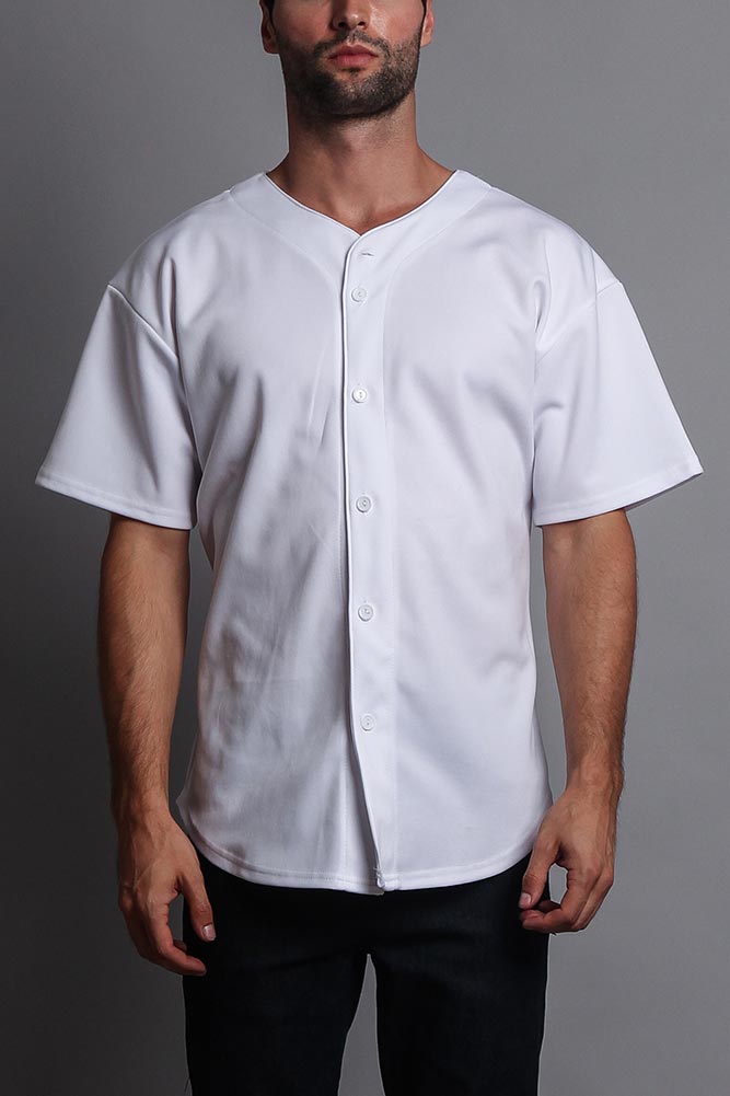 Baseball Button Down Short Sleeve Jersey