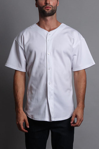 Baseball Button Down Short Sleeve Jersey
