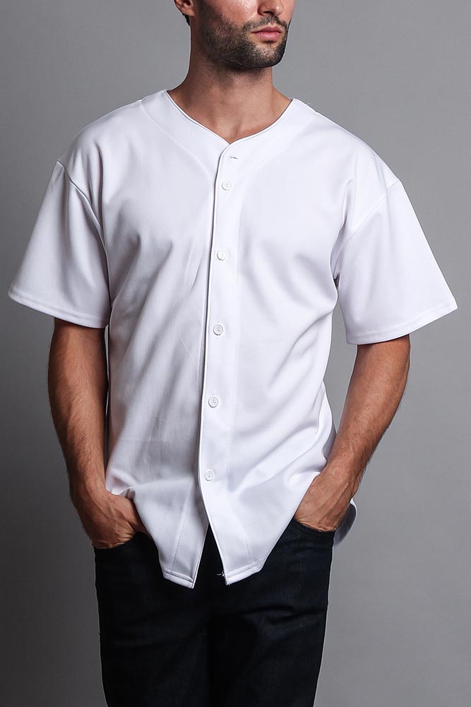 Baseball Button Down Short Sleeve Jersey