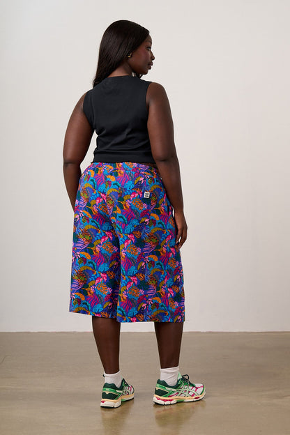 Carlos - Viscose Shorts in Wild Expression Print