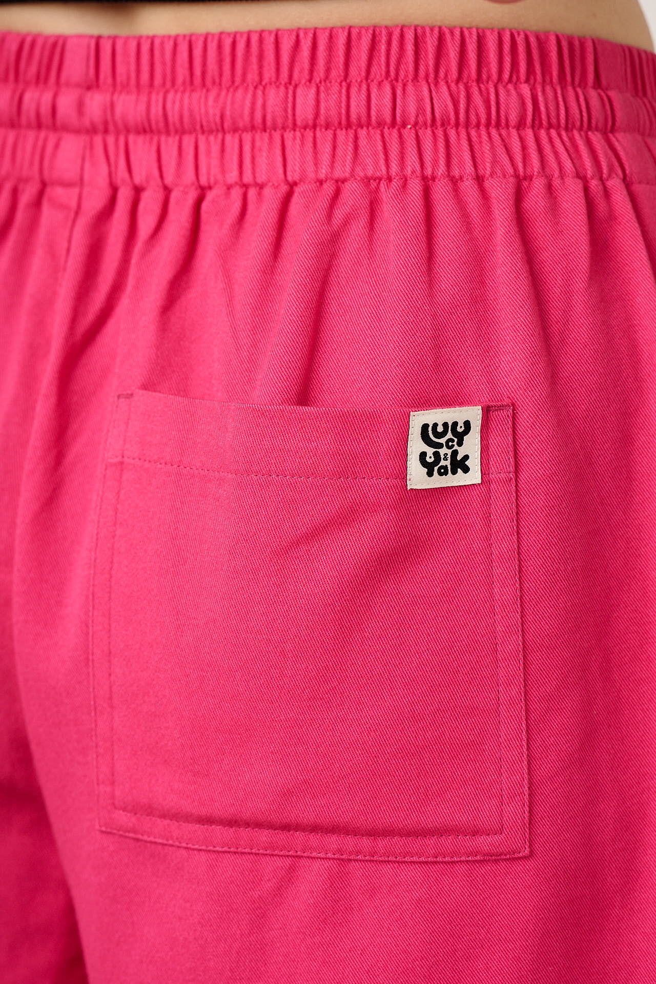 Charlie  - Cotton Shorts in Fuchsia Rose