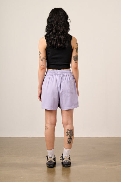 Charlie - Cotton Shorts in Lilac