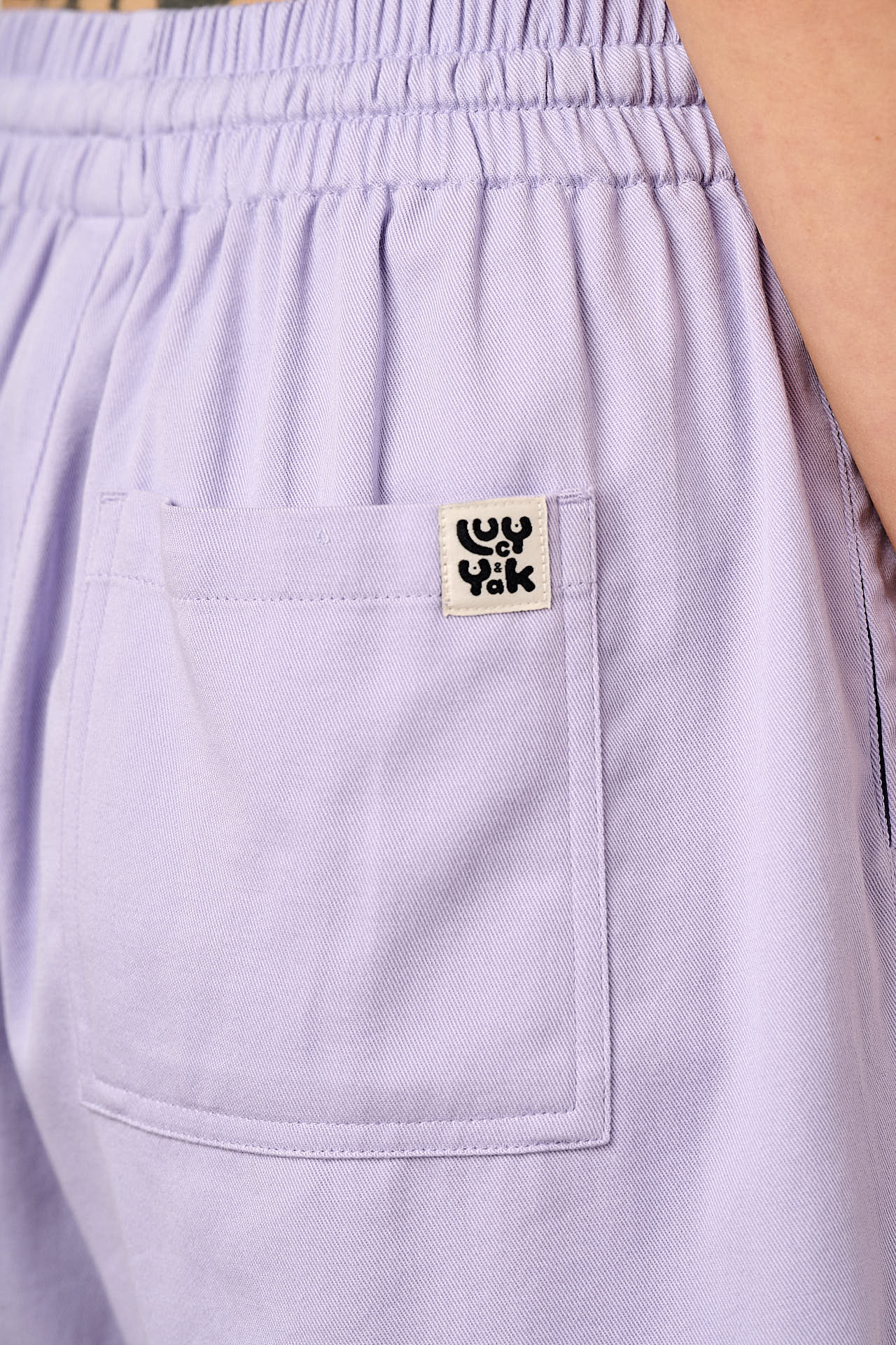 Charlie - Cotton Shorts in Lilac