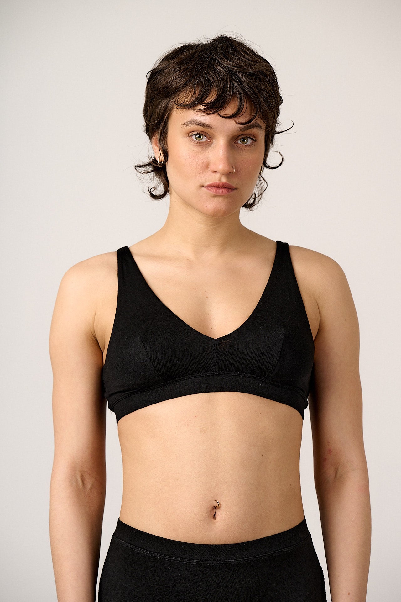 Clover - Viscose Bralette in Black