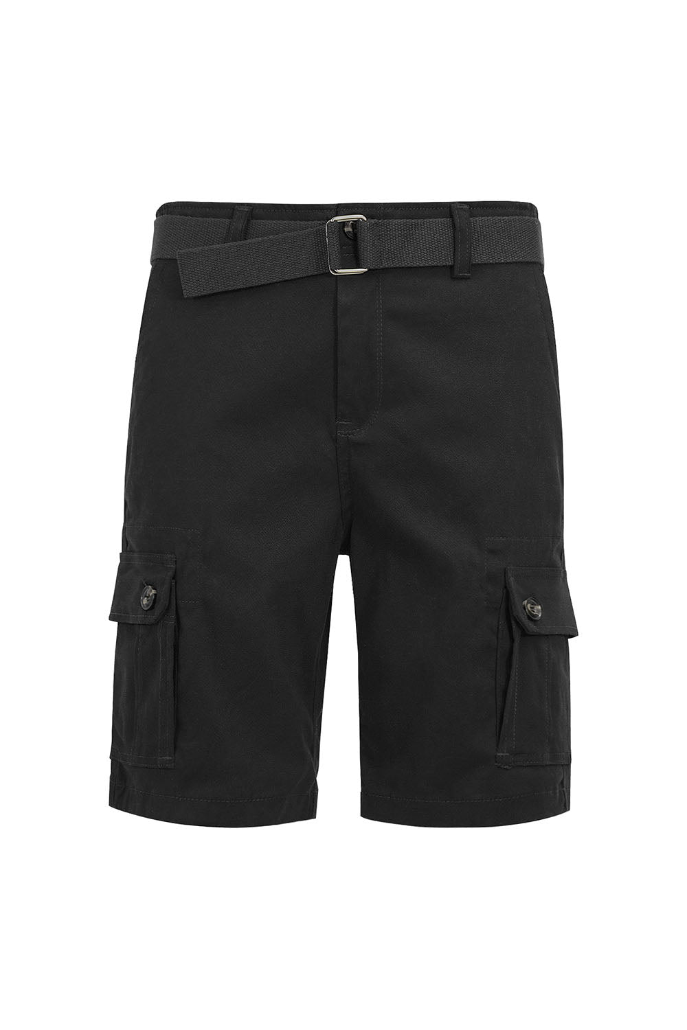 Men's Essential Solid Belted Cargo Shorts