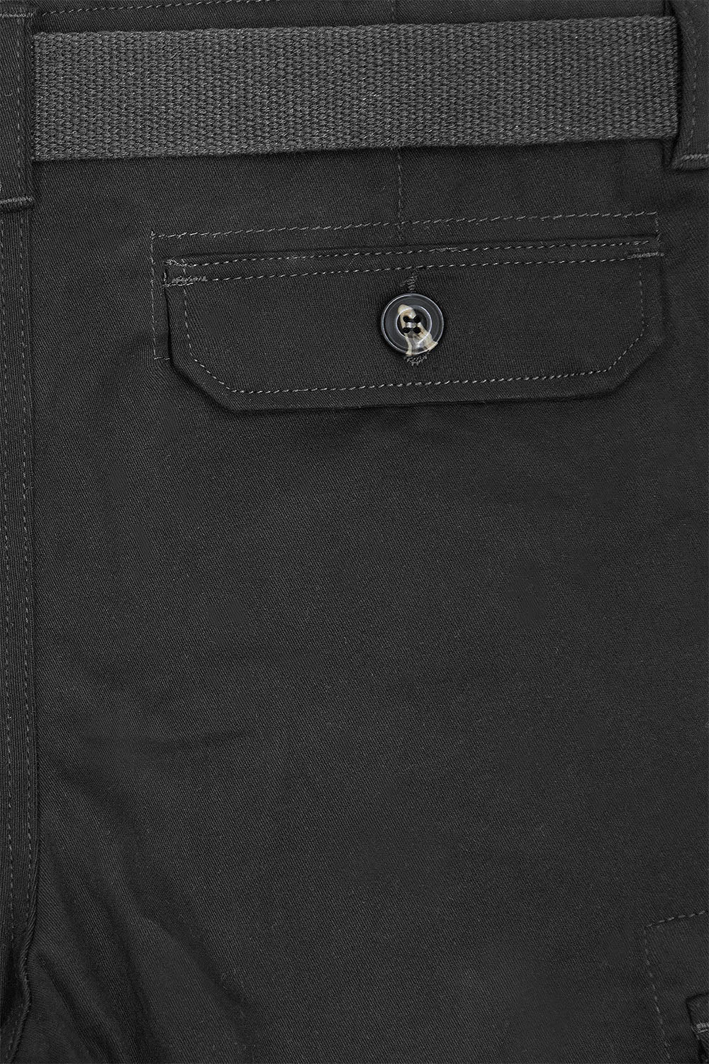 Men's Essential Solid Belted Cargo Shorts