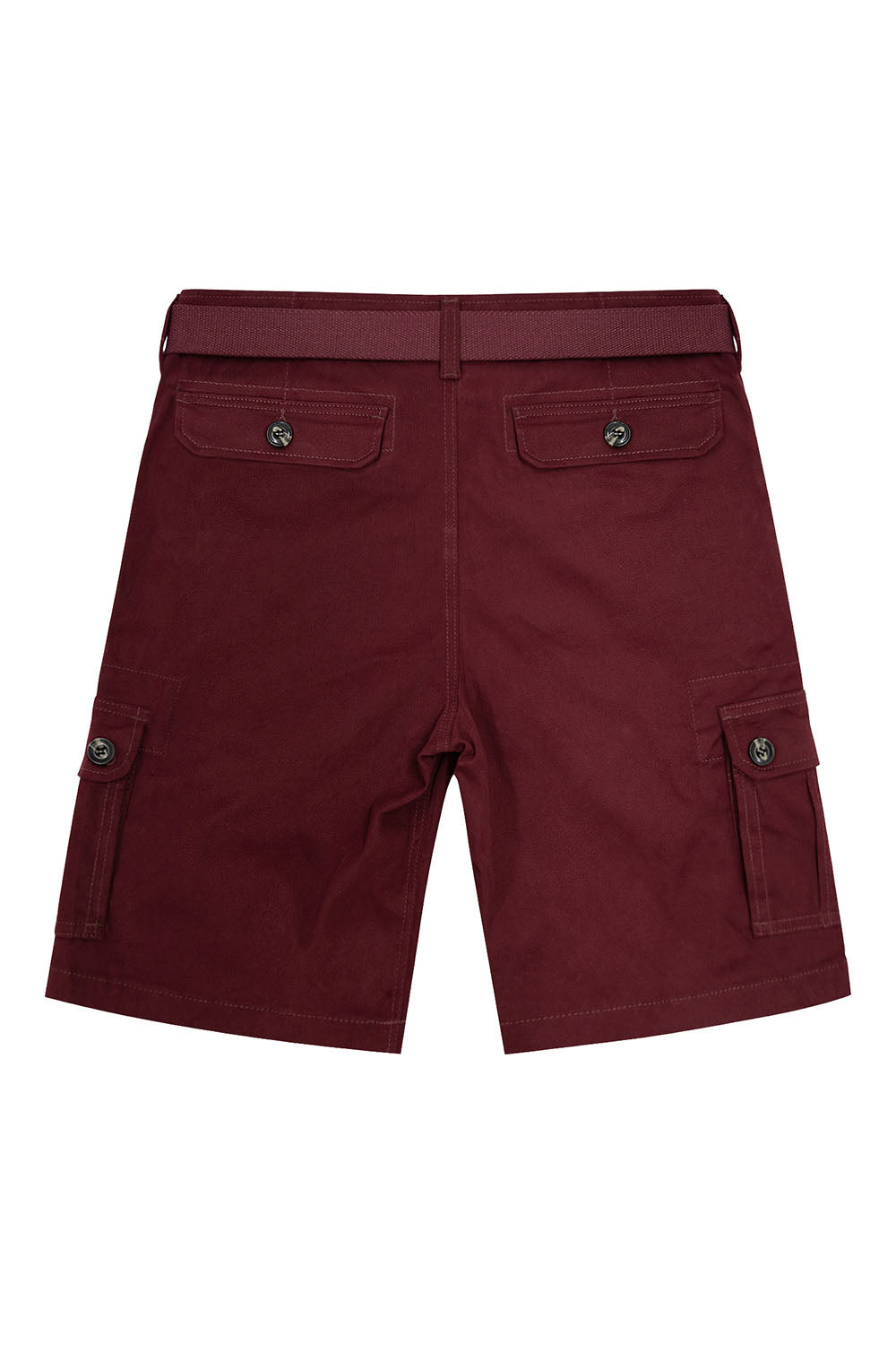 Men's Essential Solid Belted Cargo Shorts