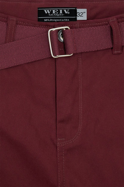 Men's Essential Solid Belted Cargo Shorts