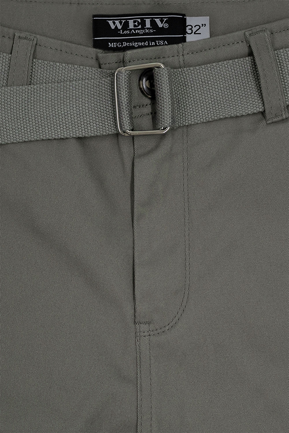 Men's Essential Solid Belted Cargo Shorts