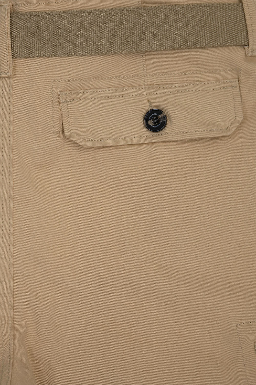 Men's Essential Solid Belted Cargo Shorts