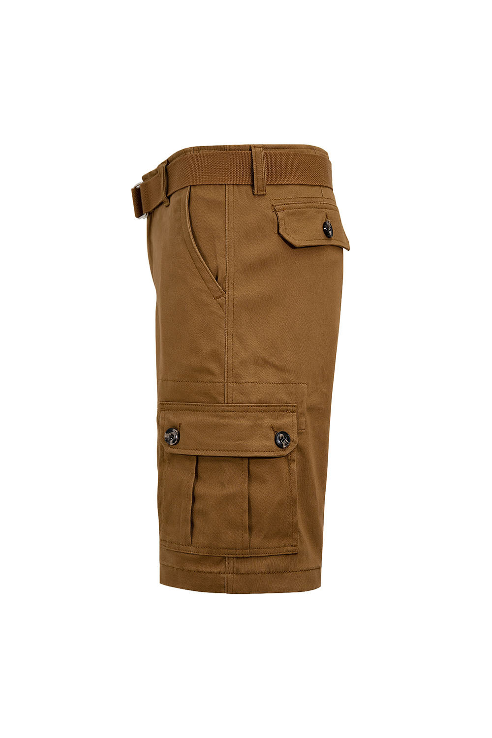 Men's Essential Solid Belted Cargo Shorts