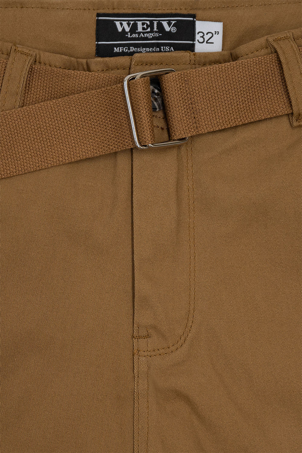 Men's Essential Solid Belted Cargo Shorts