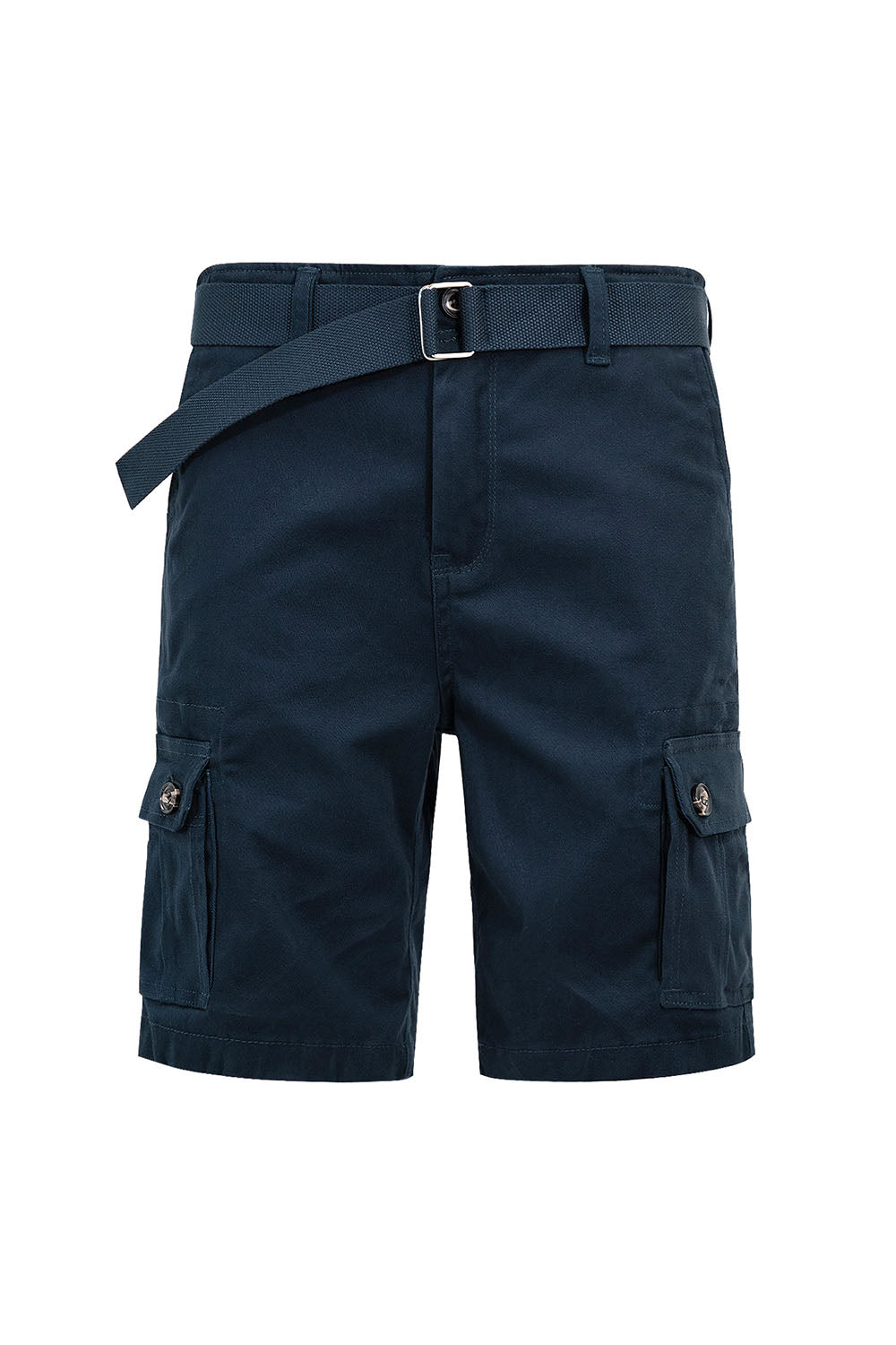 Men's Essential Solid Belted Cargo Shorts
