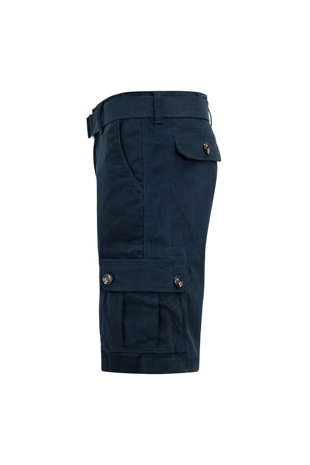 Men's Essential Solid Belted Cargo Shorts