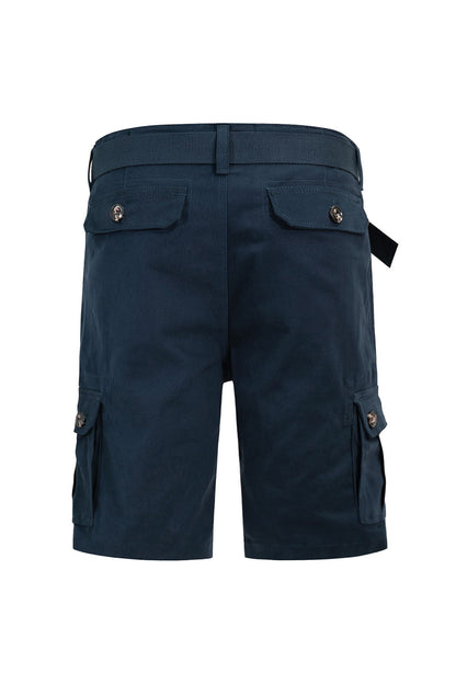 Men's Essential Solid Belted Cargo Shorts
