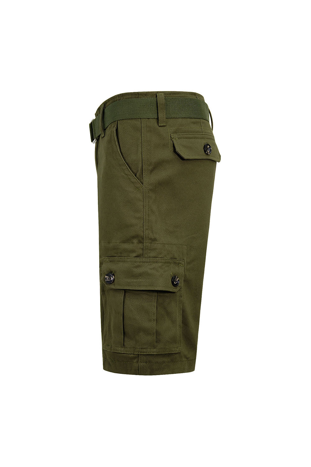 Men's Essential Solid Belted Cargo Shorts