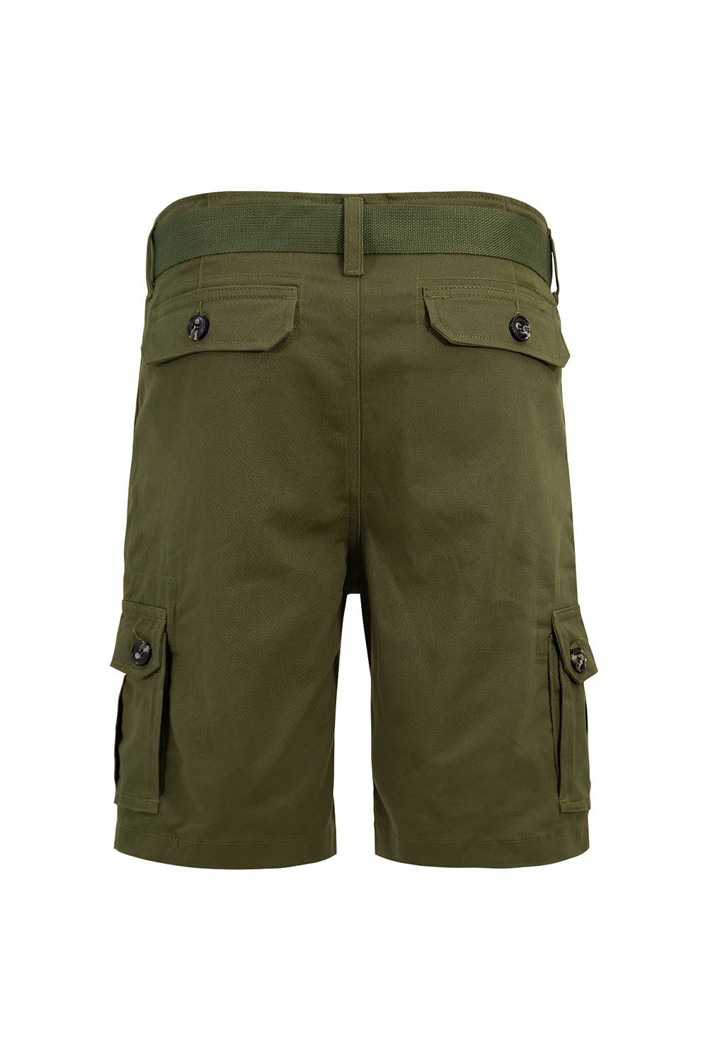 Men's Essential Solid Belted Cargo Shorts