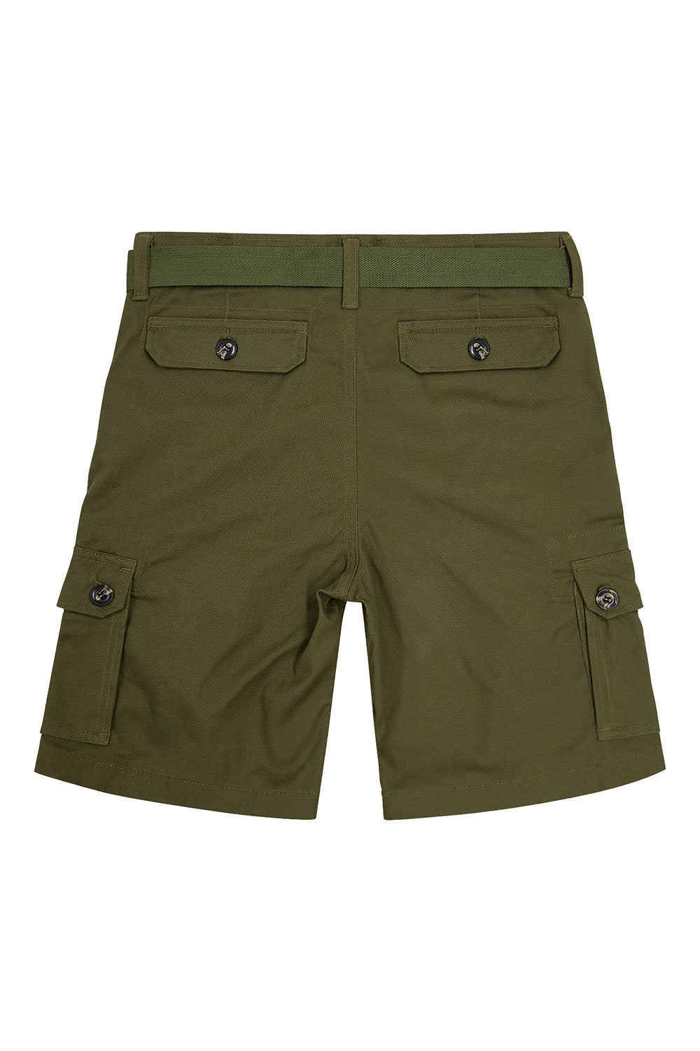 Men's Essential Solid Belted Cargo Shorts