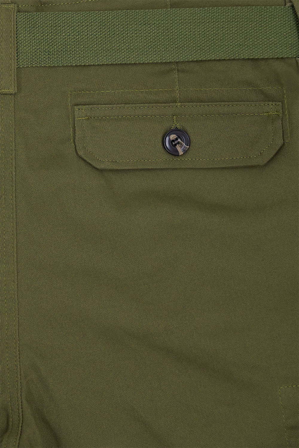 Men's Essential Solid Belted Cargo Shorts