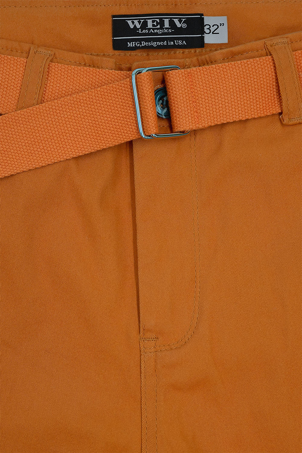 Men's Essential Solid Belted Cargo Shorts